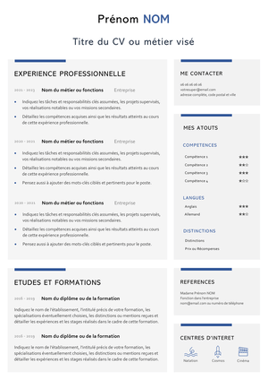 CV fonctionnel
