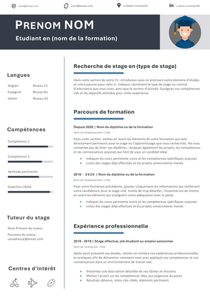 CV pour stagiaires et apprentis
