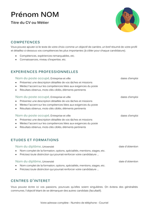 CV Liste Simple