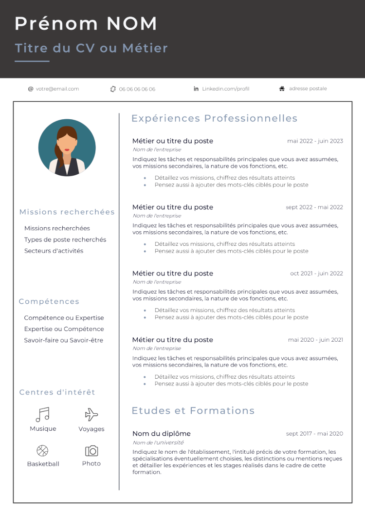 CV Intérimaire