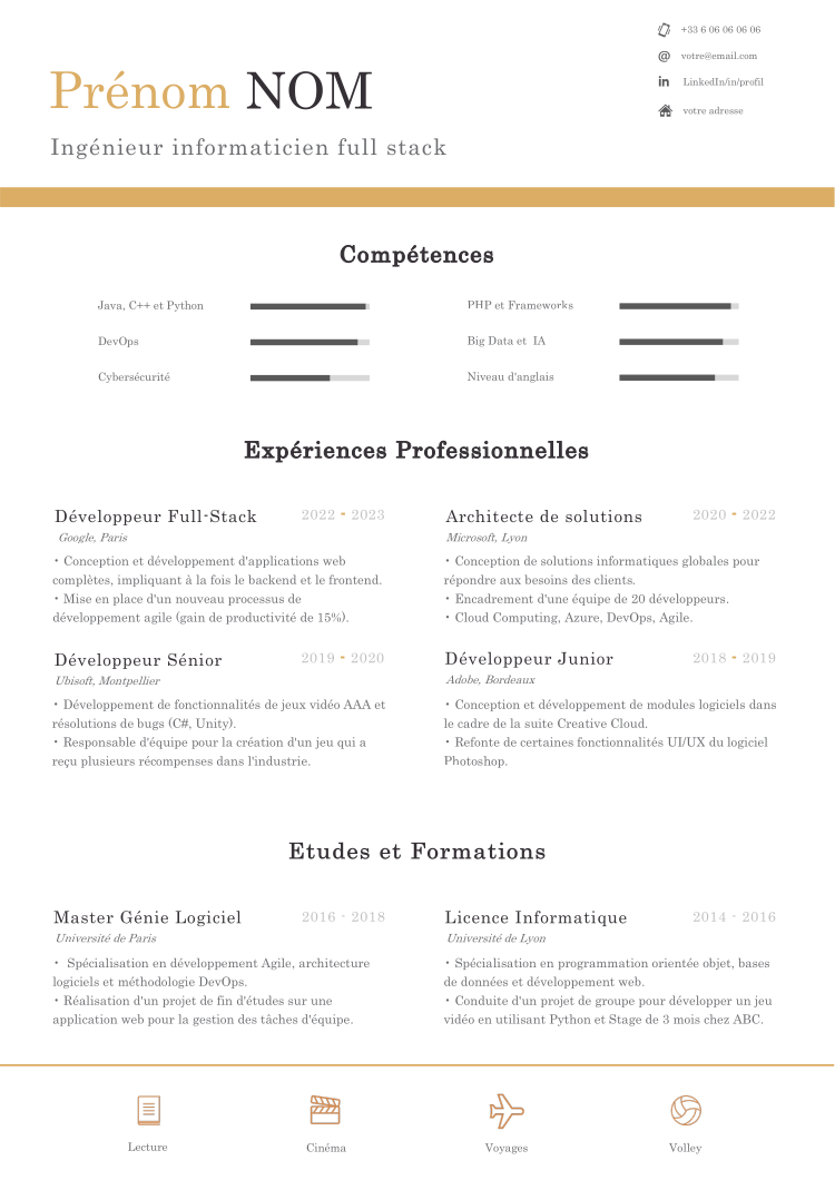 CV Informatique