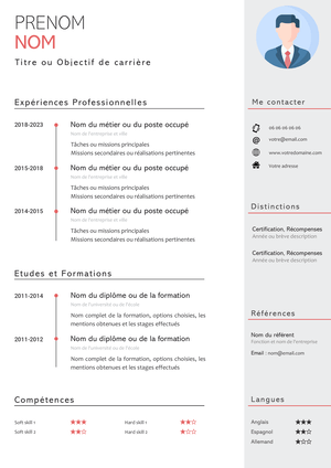 CV Sidebar Moderne