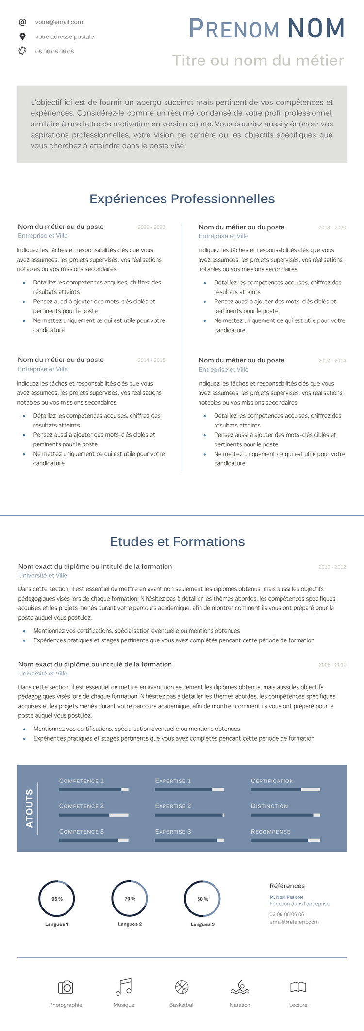 CV 2 pages