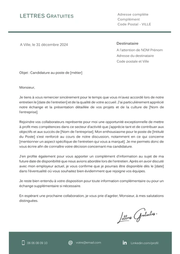 Un mail de relance à un employeur après sa candidature