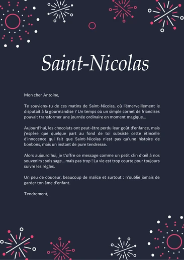 Exemples de voeux pour la Saint Nicolas
