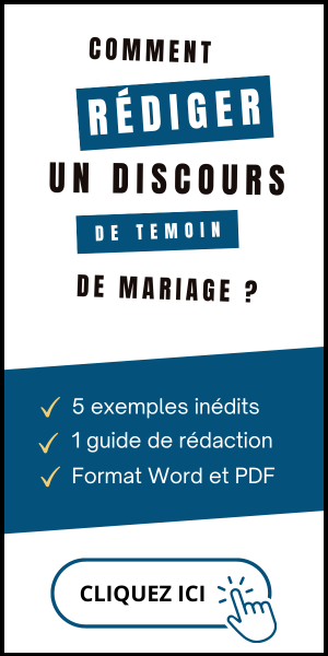 comment rediger un discours de temoin de mariage