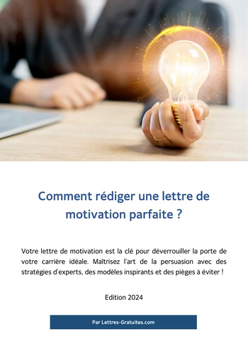 Ebook Comment rédiger une lettre de motivation parfaite ?